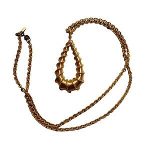 Monet gold tone pendant necklace